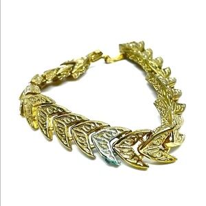 Articulated Two Tone Vintage Bracelet